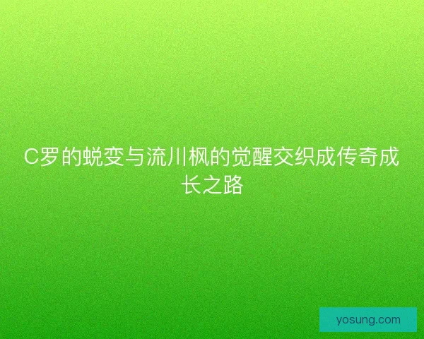 C罗的蜕变与流川枫的觉醒交织成传奇成长之路